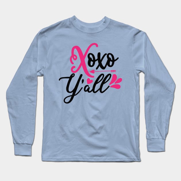 Xoxo Y'all Long Sleeve T-Shirt by VijackStudio